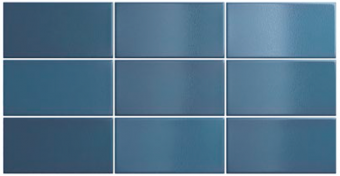 Плитка керамическая настенная 25035 CRACKLE Ocean Blue 7,5x15 см
