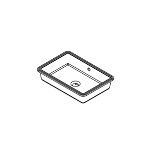 Раковина керамическая LAST 62x14,2х34 см