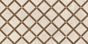 Декор керамический 262545 EMOTE DECORO INTRECCIO Crema/Marrone 39x78 см