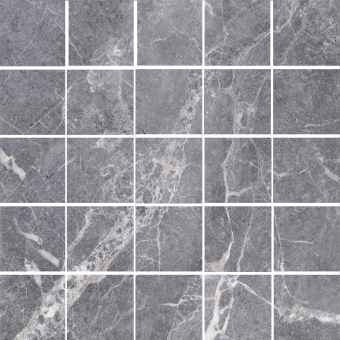 Мозаика K-1006/LR/m14 MARBLE TREND Silver River 30,7x30,7 см 