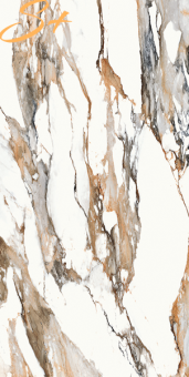 Гранит керамический 0CAGOL EKXTREME Calacatta Gold LAPP. 120х270х0,6 см