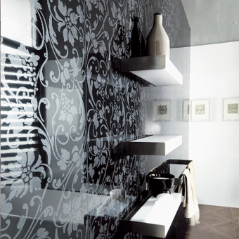 Плитка керамическая настенная DECO CRYSTAL Dark 33,3х100 см