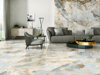 Гранит керамический N20381 TITANIUM Onix Chiaro POLISHED 120х278х0,6 см