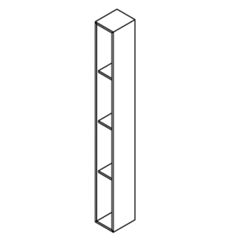 Пенал LAST Metal / Matt lacquer 15x144x18 см