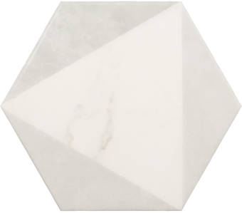 Плитка керамическая напольная CARRARA Hexagon Peak 17,5x20 см (новый пакинг)