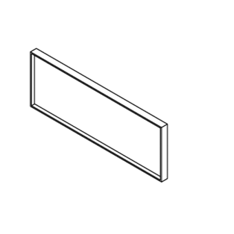 Зеркало ICON Metal 90x36x4,5 см