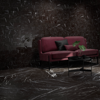 Гранит керамический MARQUINA Black/60x120/EP 60х120х1 см
