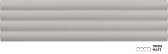 Плитка керамическая настенная 28527 COSTA NOVA ONDA Grey Matt 5x20 см